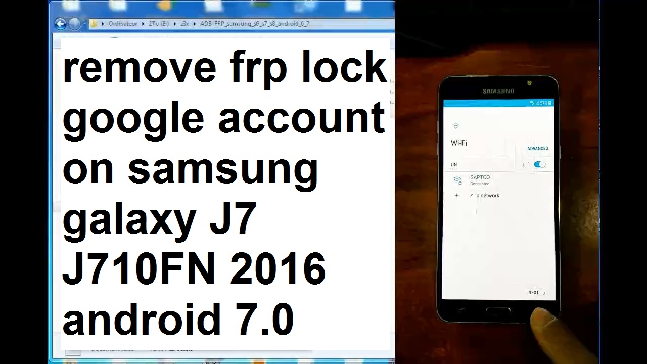How To Remove Google Account On Samsung Galaxy J7 2016 J710Fn Android 7 |