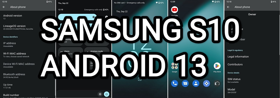 samsung s10 android13